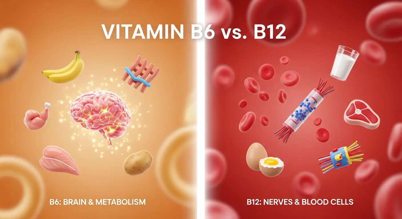 difference between b12 and b6