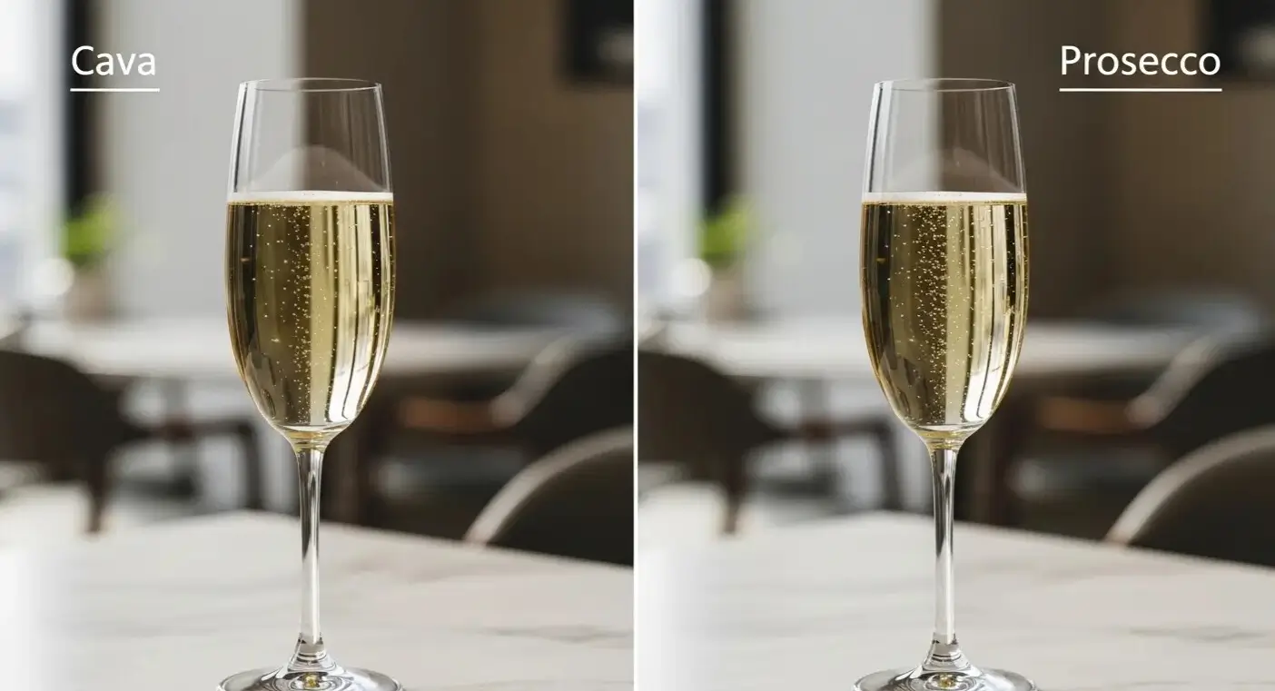 difference between cava and prosecco
