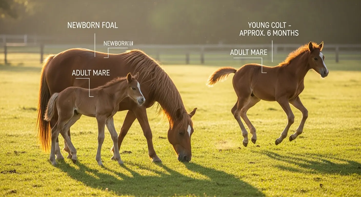 Difference between colt and foal