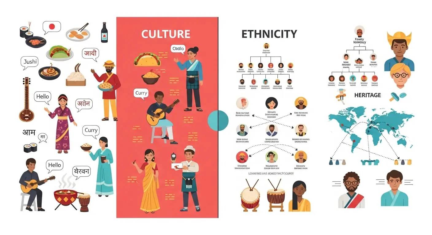 Difference between culture and ethnicity