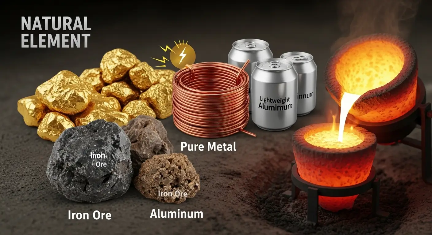 difference between metal and steel