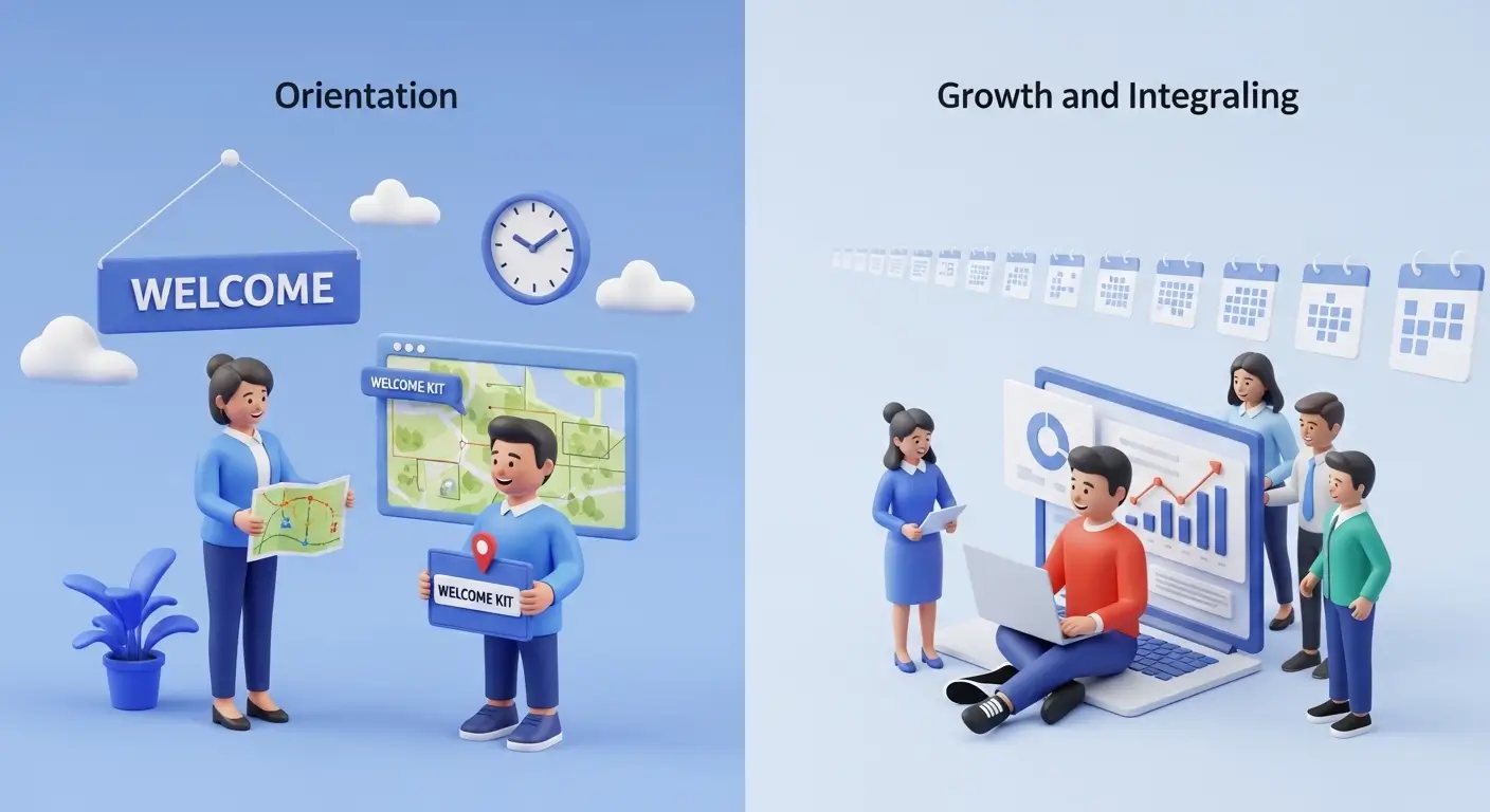 difference between orientation and onboarding