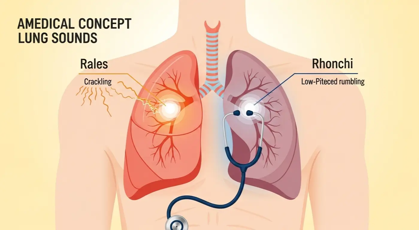 difference between rales and rhonchi