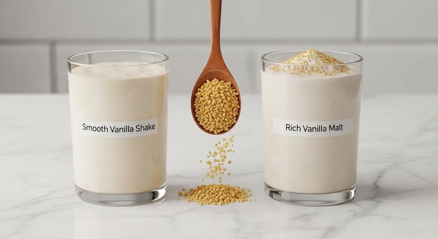 Difference between shakes and malts