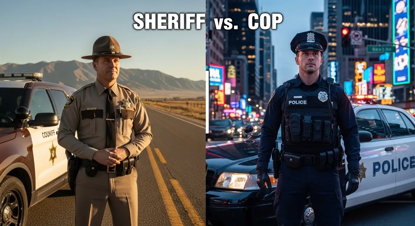 Difference between sheriff and cop