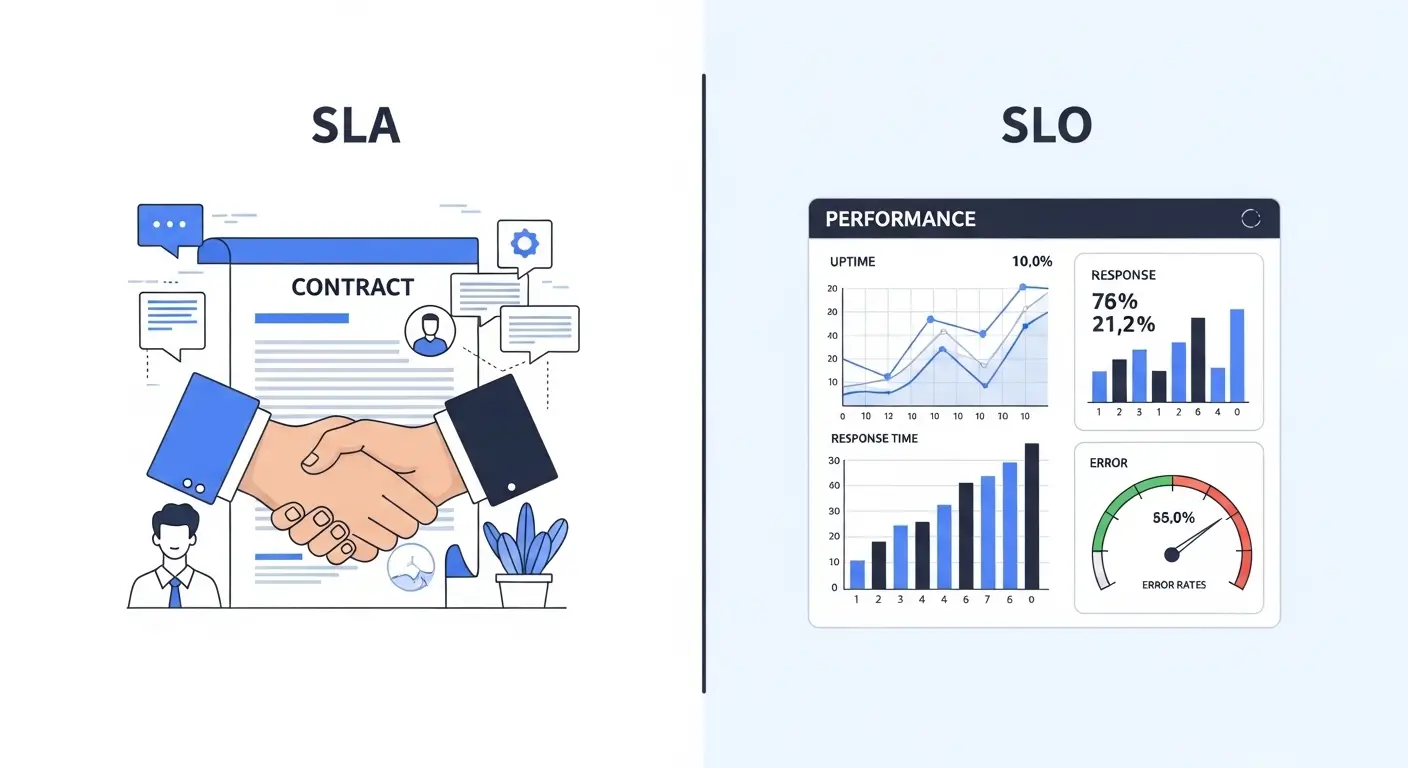 Difference between sla and slo
