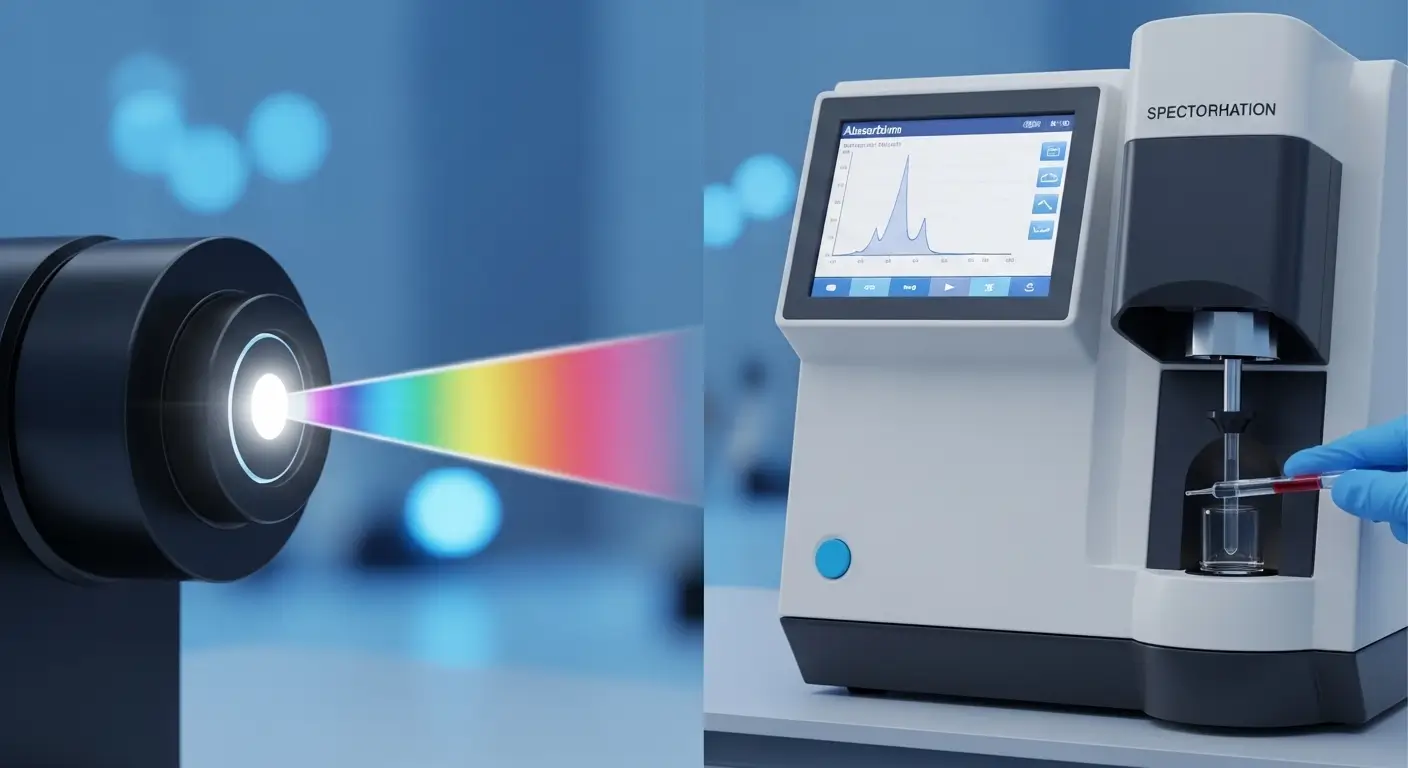 Difference between spectrometer and spectrophotometer