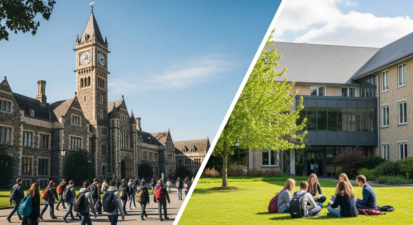 Difference between uni and college