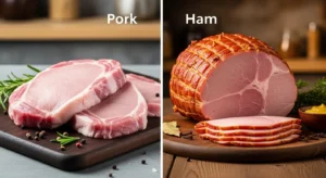 difference between pork and ham