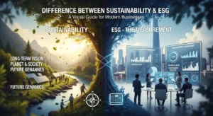 difference between sustainability and esg