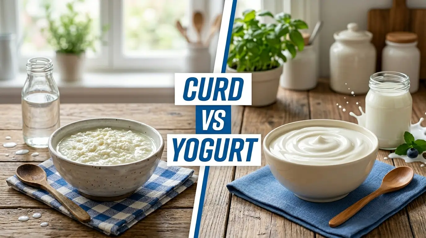 difference between curd and yogurt
