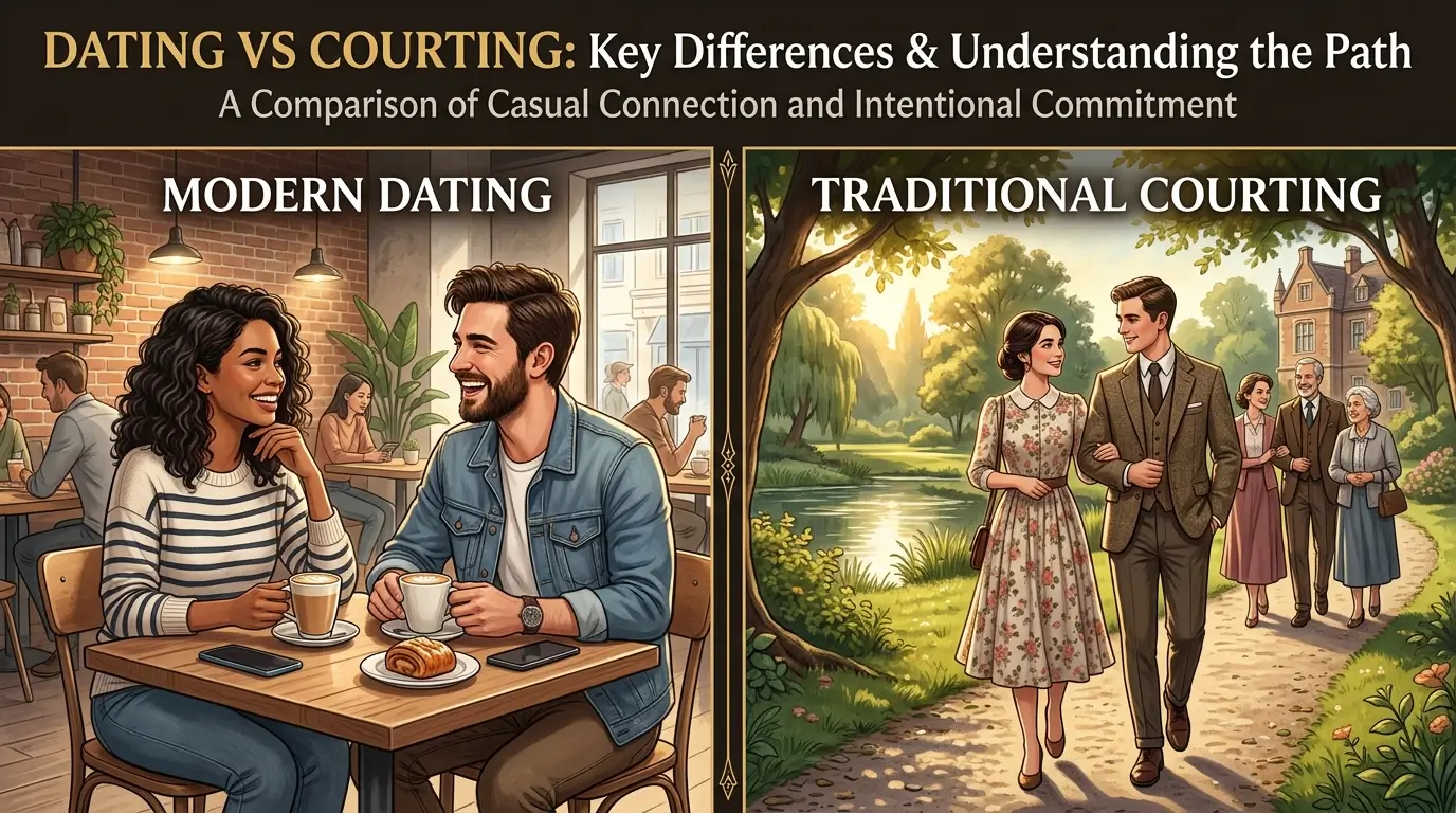 difference between dating and courting