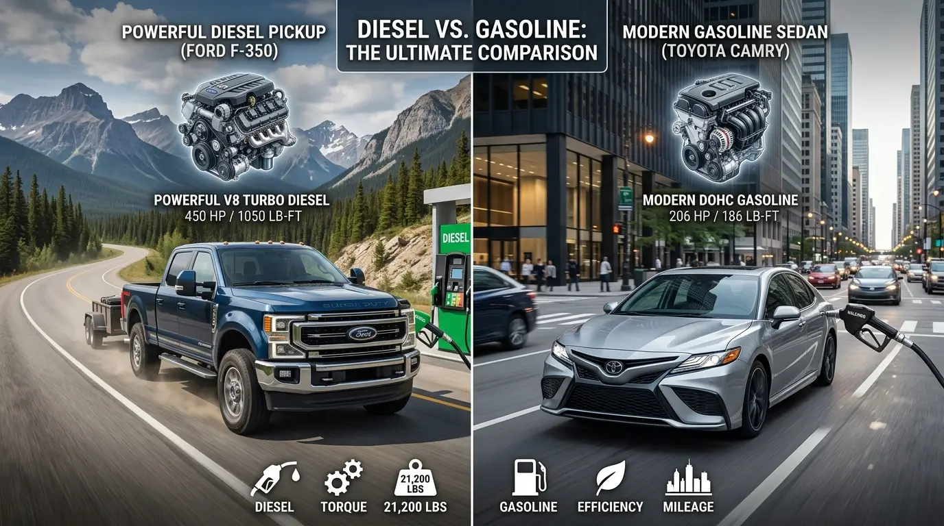 difference between diesel and gasoline