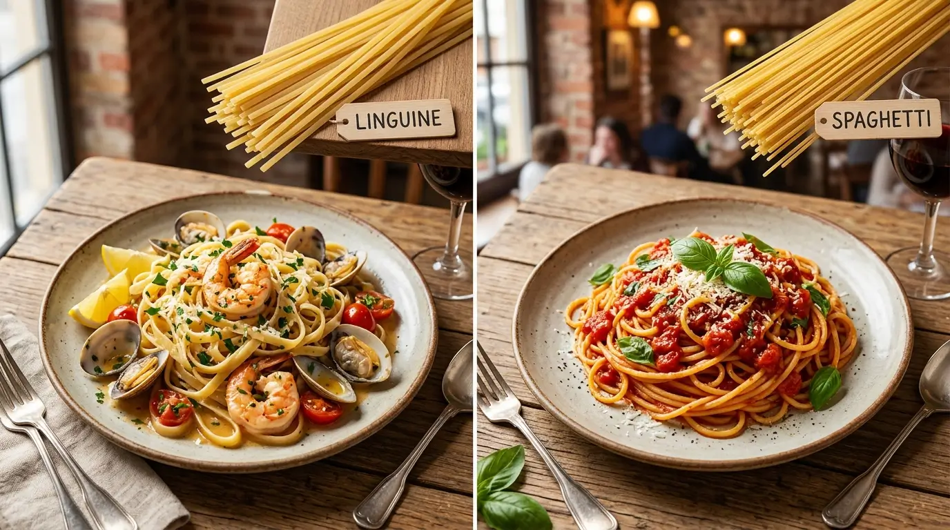 difference between linguine and spaghetti