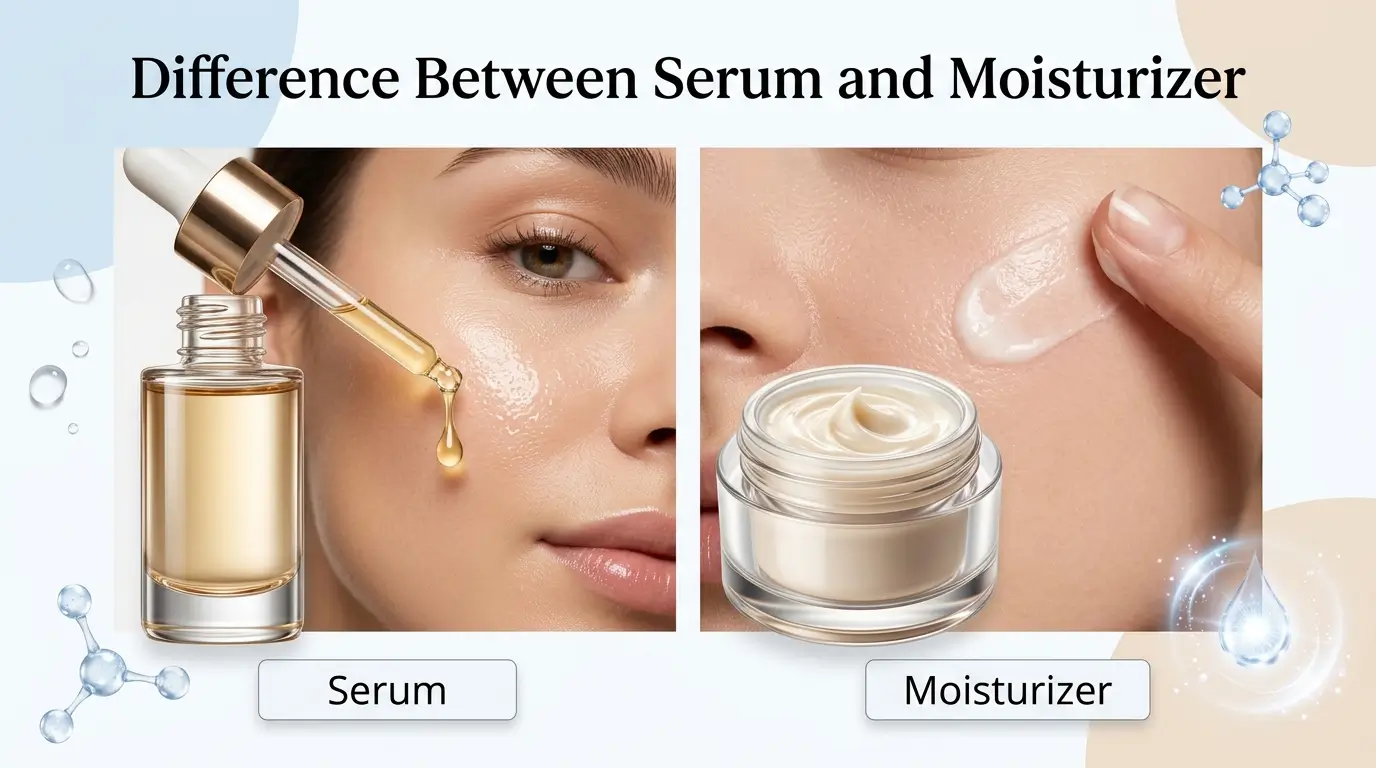 difference between serum and moisturizer
