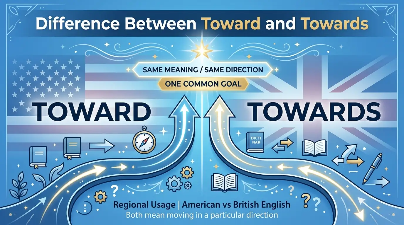 difference between toward and towards