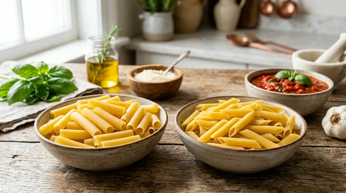 difference between ziti and penne
