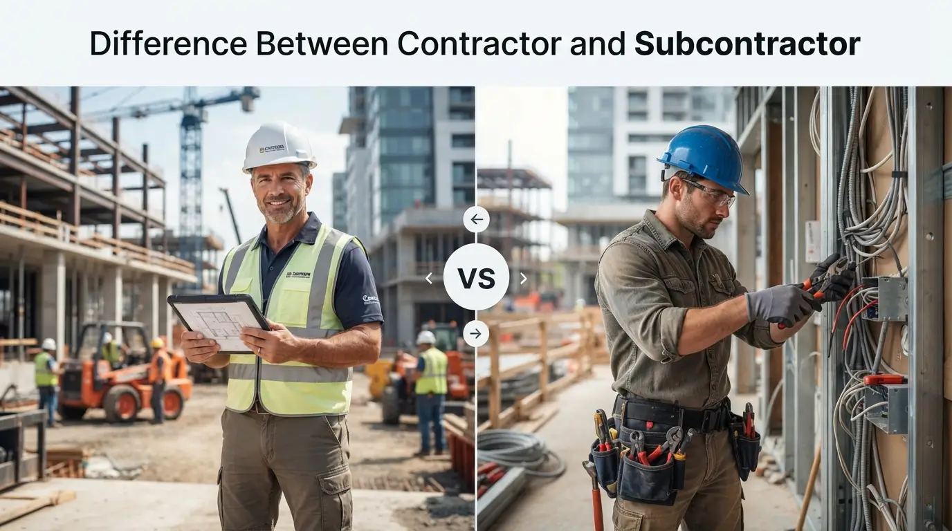 difference between contractor and subcontractor