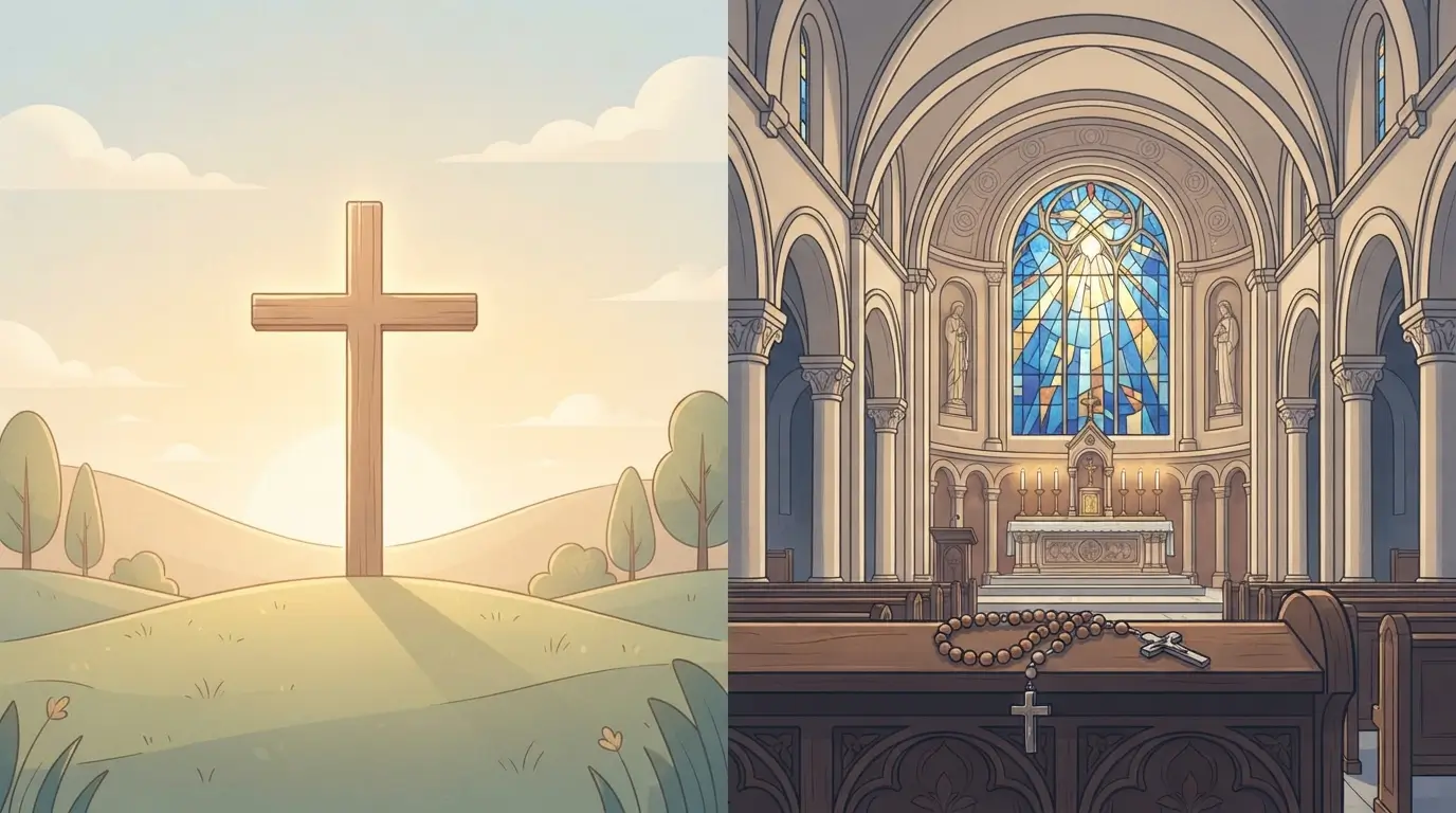 difference between catholic and christian