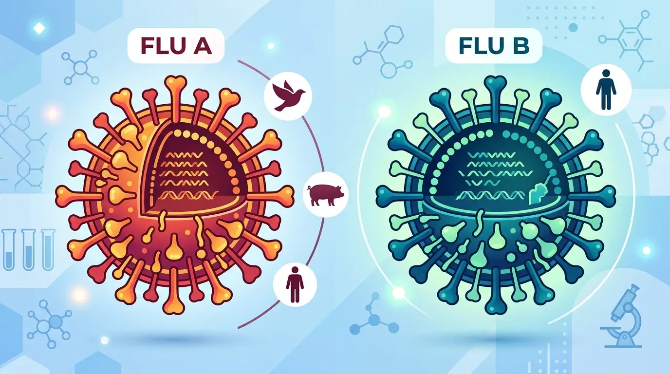 difference between flu a and b